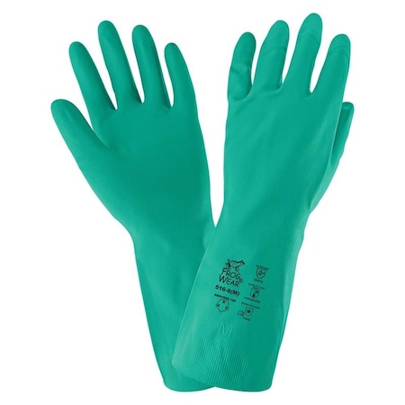 Global Glove Chemical Resistant Gloves, 13 in L, 16 mil, 1 PR 516-10(XL)